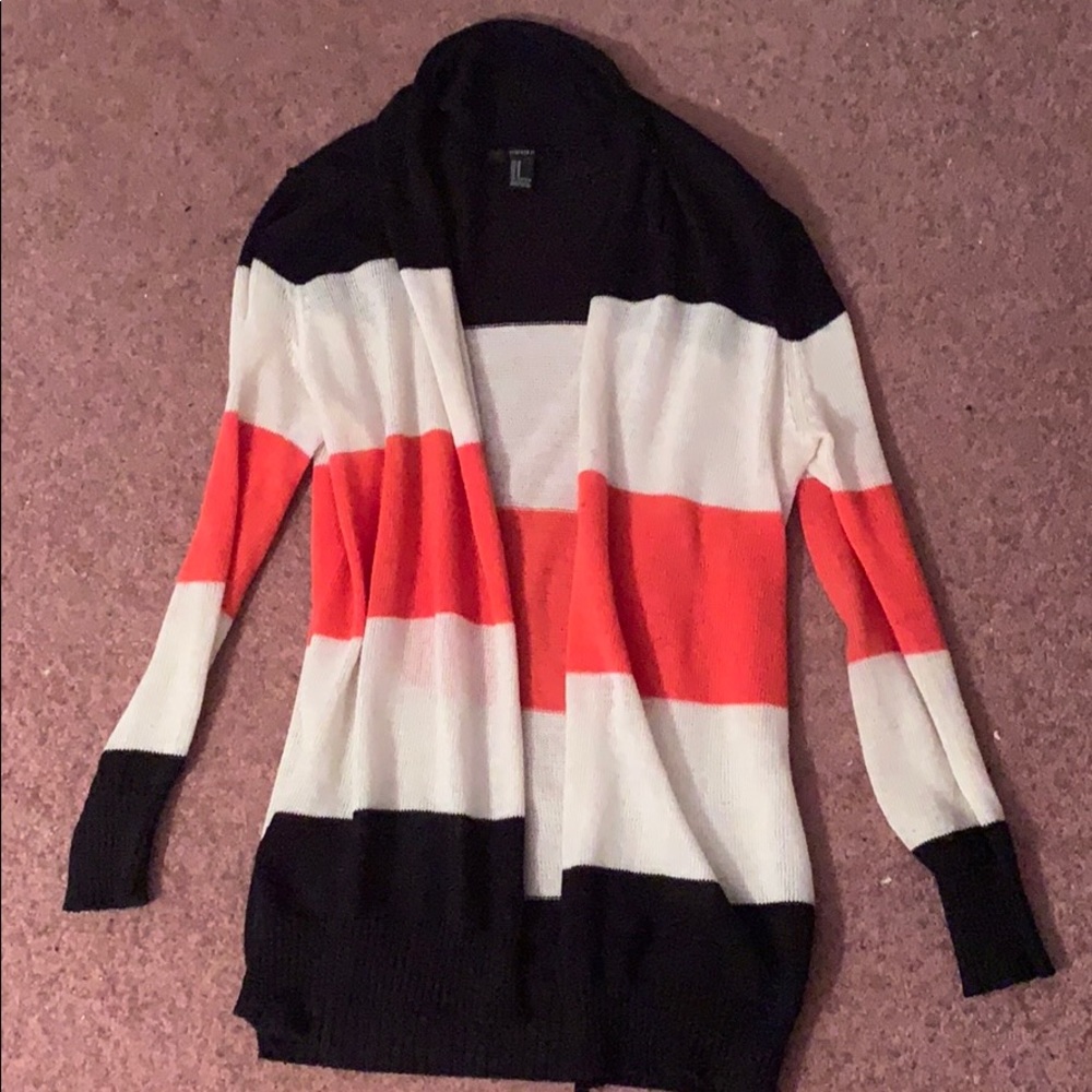 Tri-colored Cardigan from Forever 21